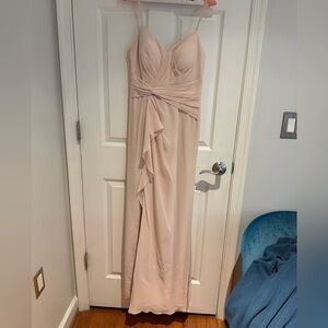 Azazie Blush Pink Maxi Dress
